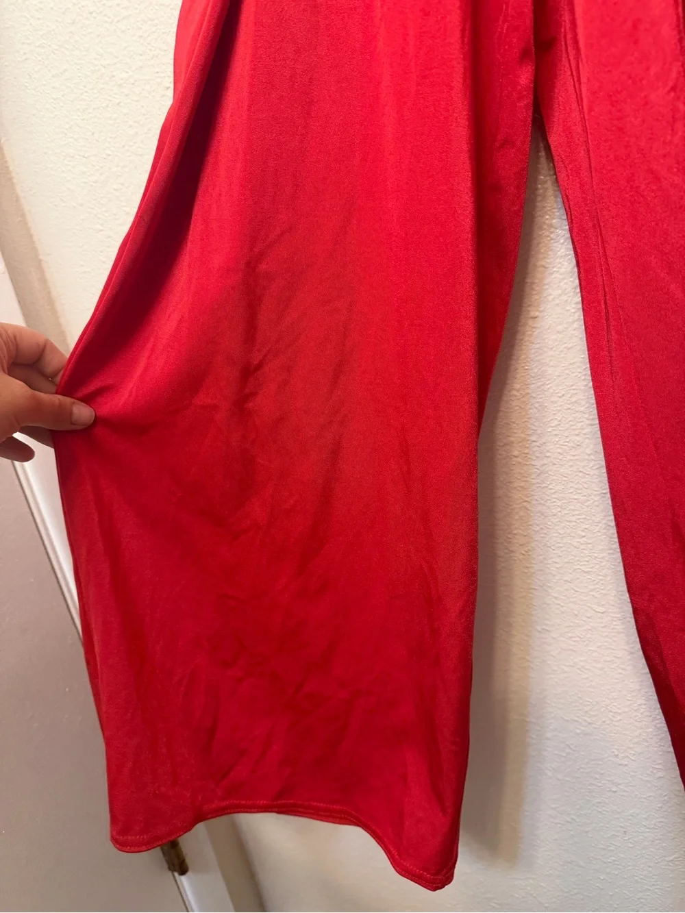 Kelle dance costume red wide leg COLOR THEORY SUSPENDER 3740 contemporary SA